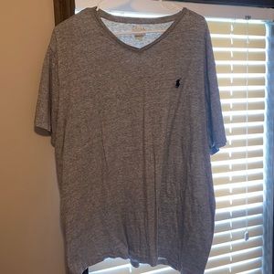 Men’s Polo vneck grey tshirt